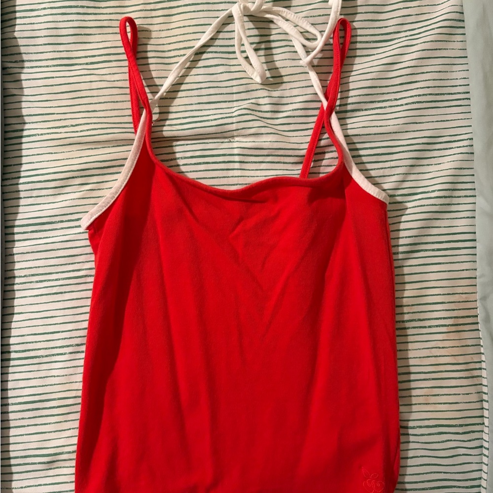 Urban Outfitters Red and White Camisole